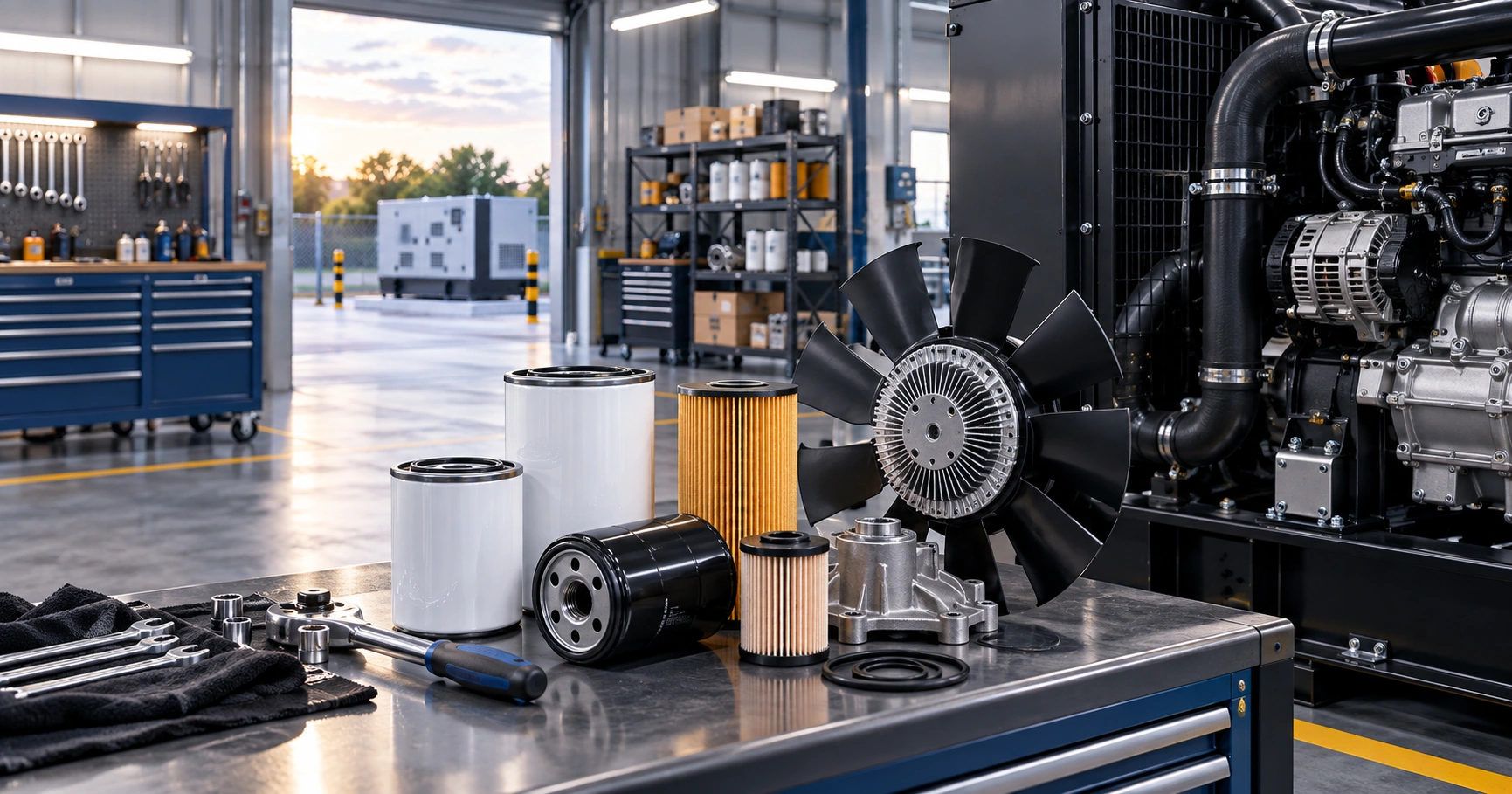 Generator Maintenance Filters Cooling and Spare Parts